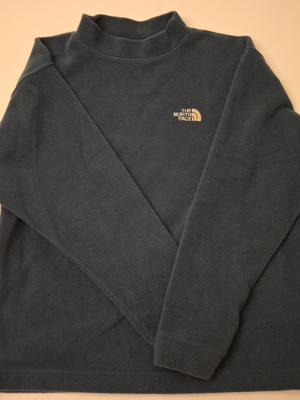 The North Face Men's Navy Blue Mock Neck Fleece Pullover